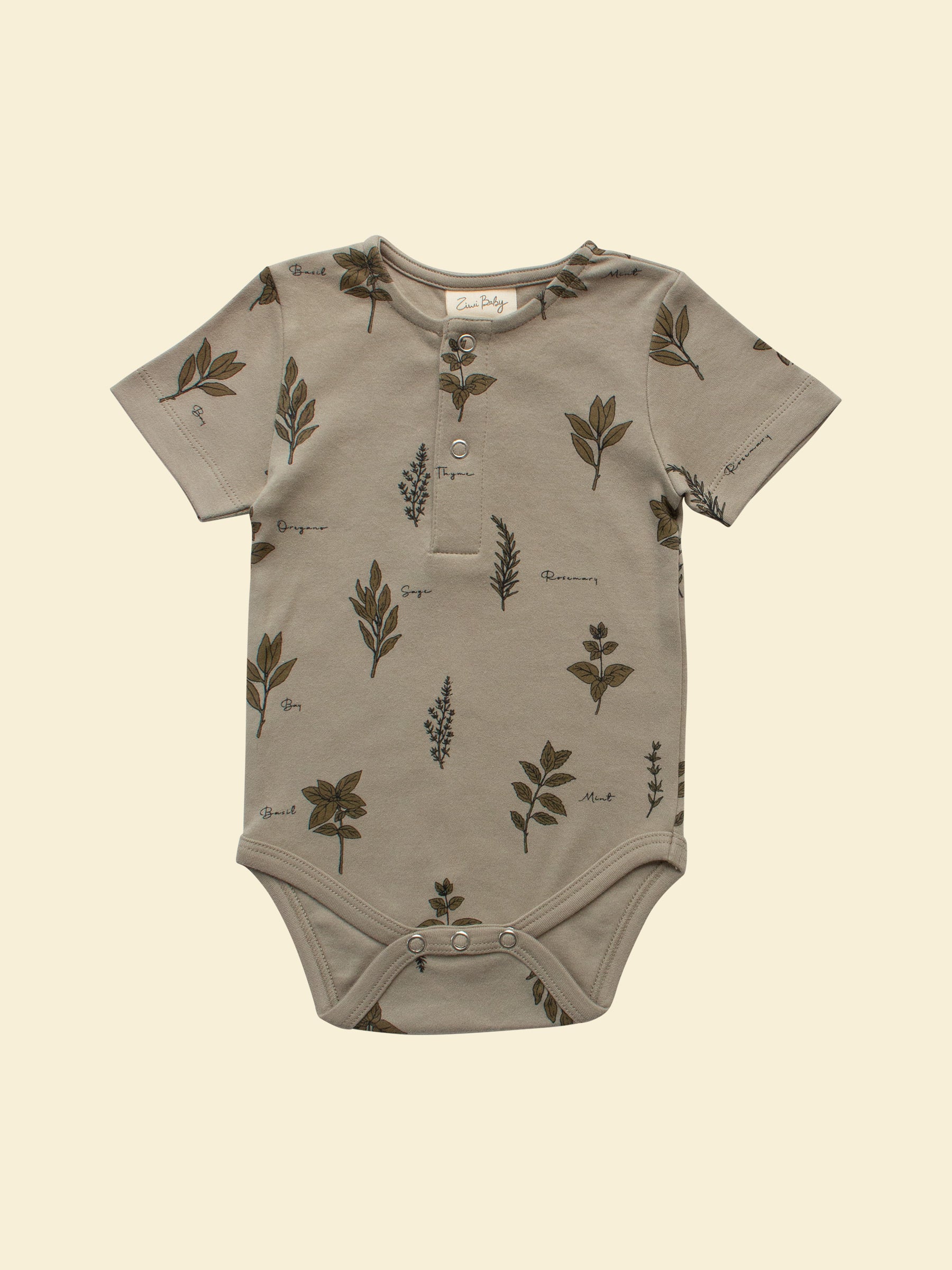 Organic Baby Bodysuit - Herb