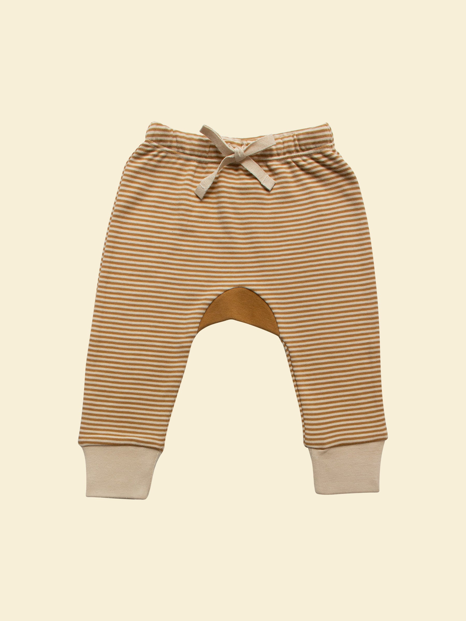 Newborn & Baby Pants - Ochre Stripe