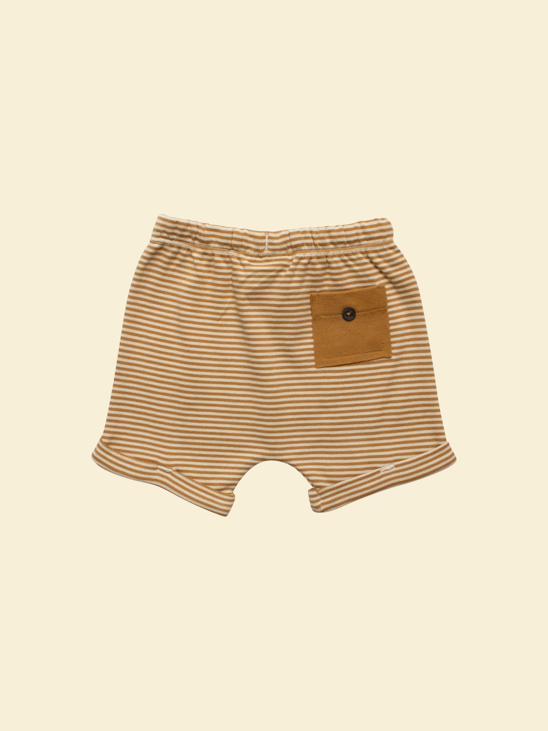 Unisex Shorts - Ochre Stripe (back)