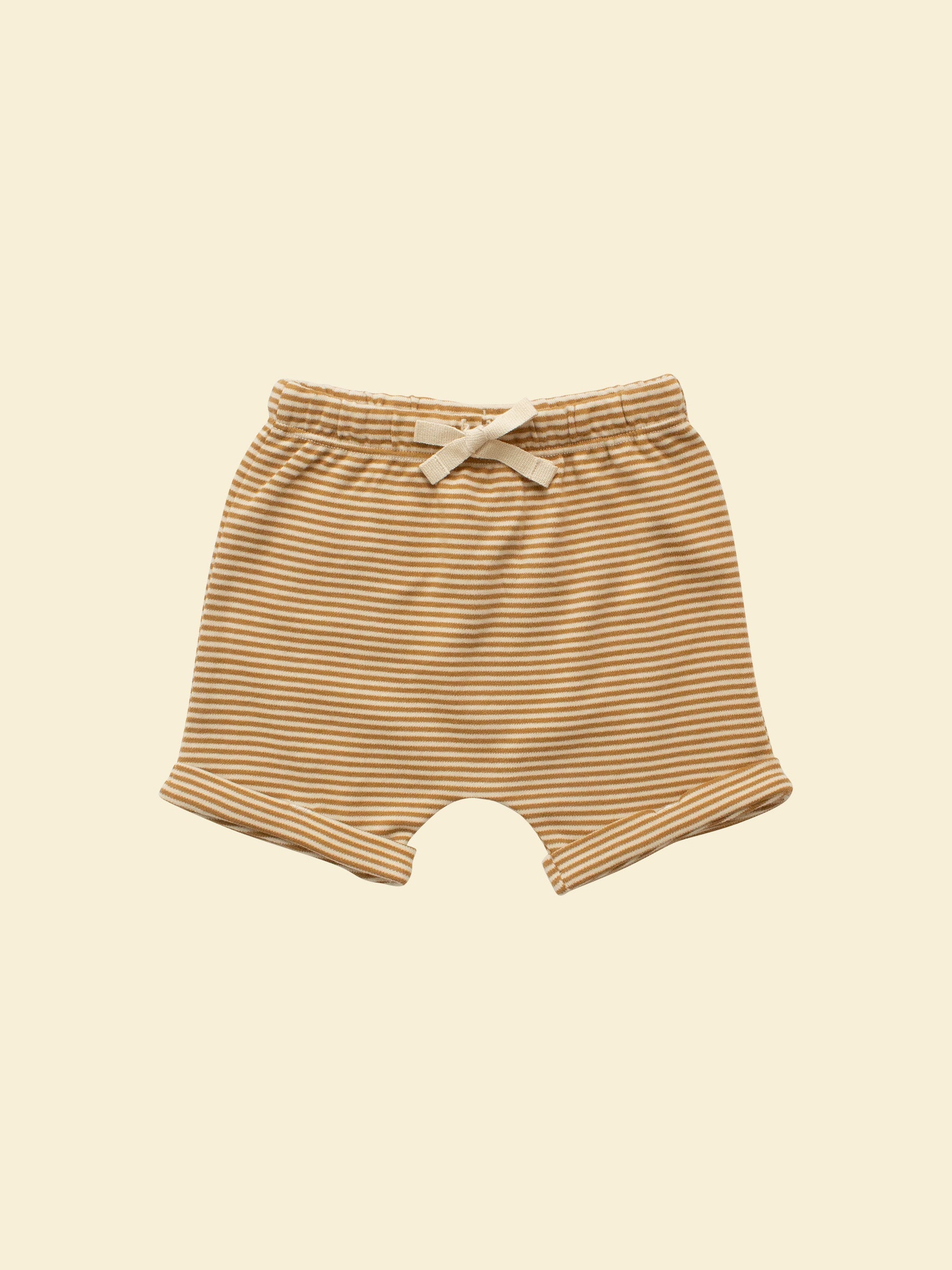 Unisex Shorts - Ochre Stripe (front)