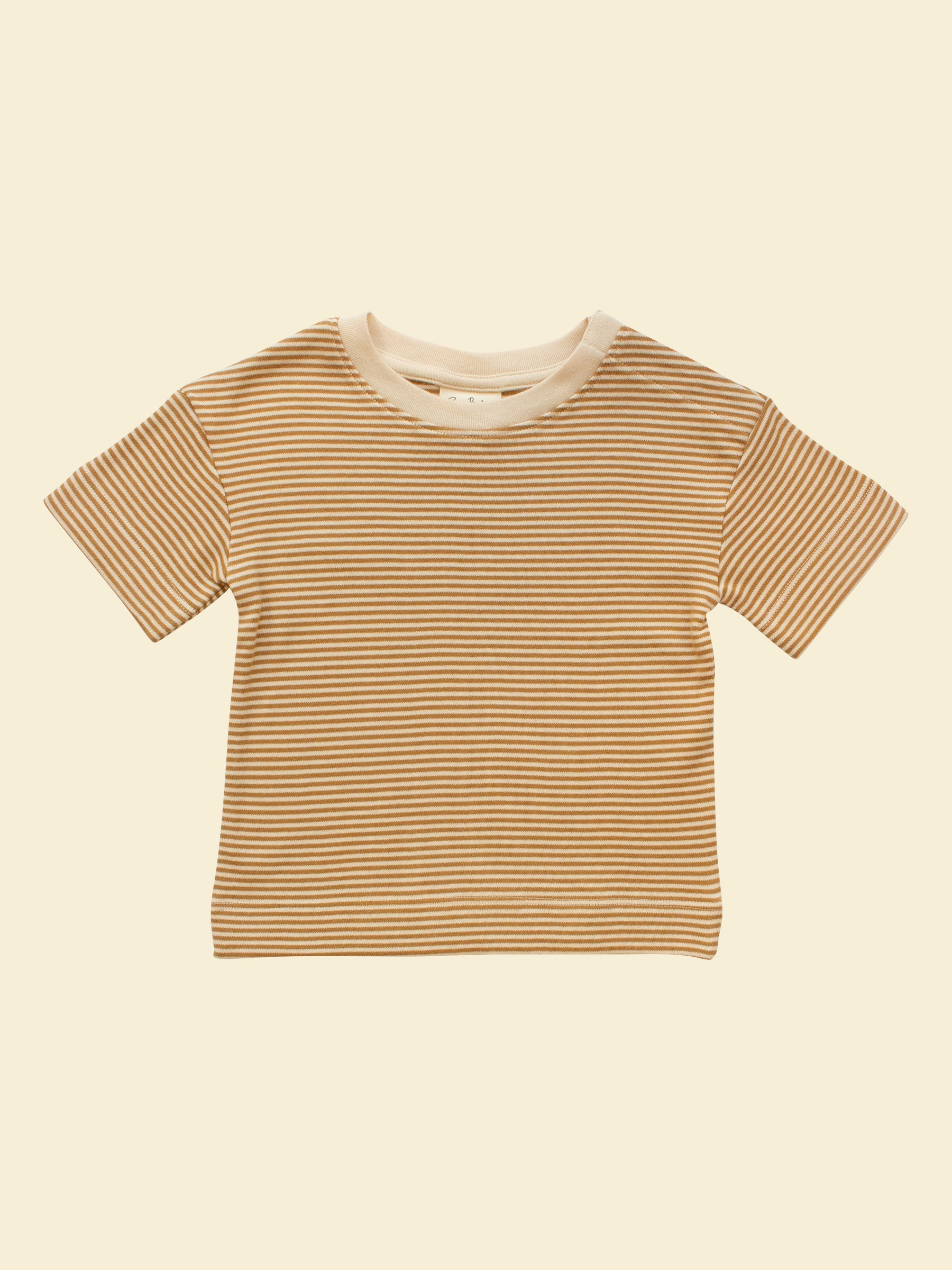 Summer Baby T-shirt - Ochre Stripe