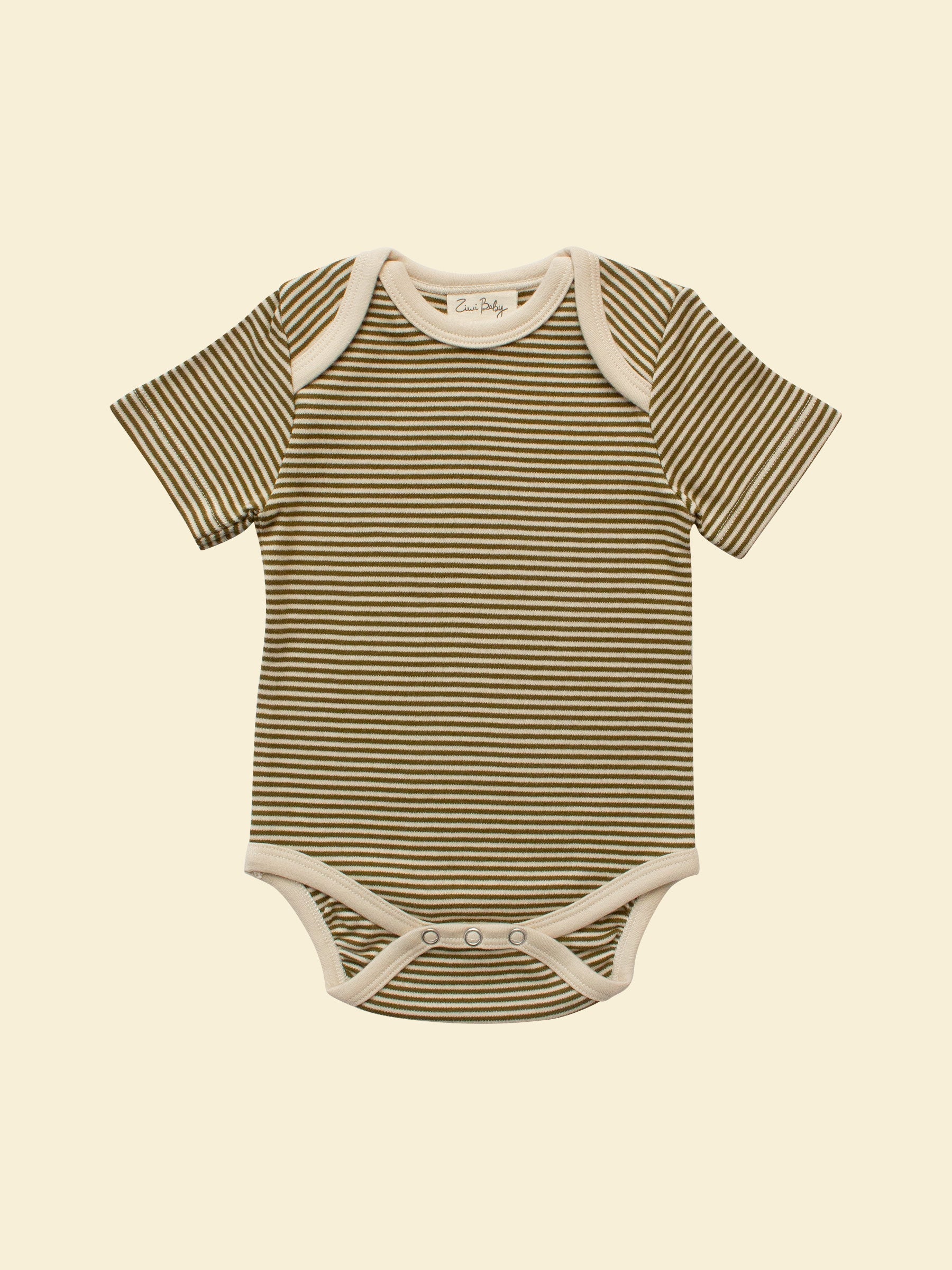 Gender Neutral Bodysuit - Olive Stripe