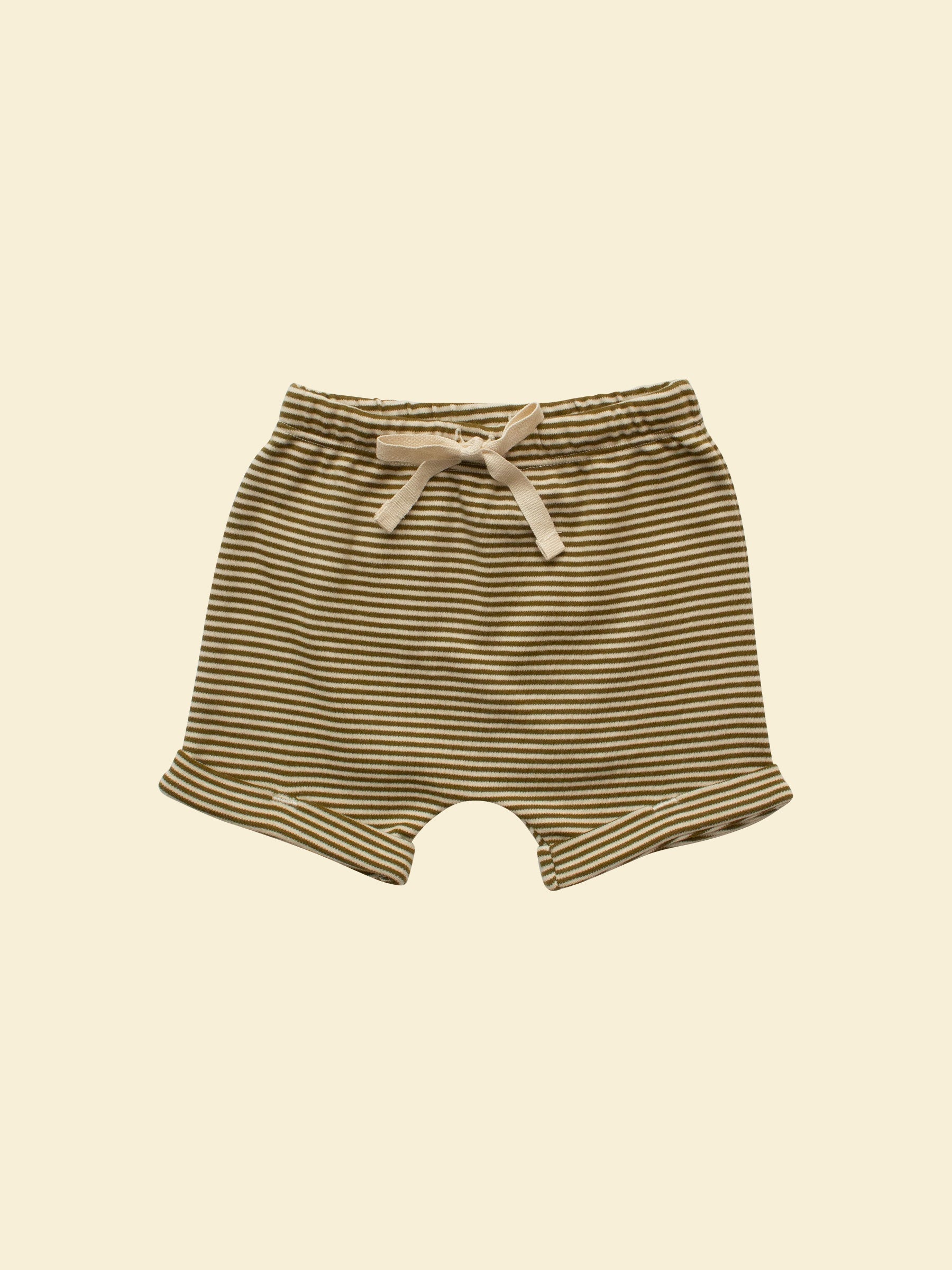Shorts in Olive Stripe (Front)