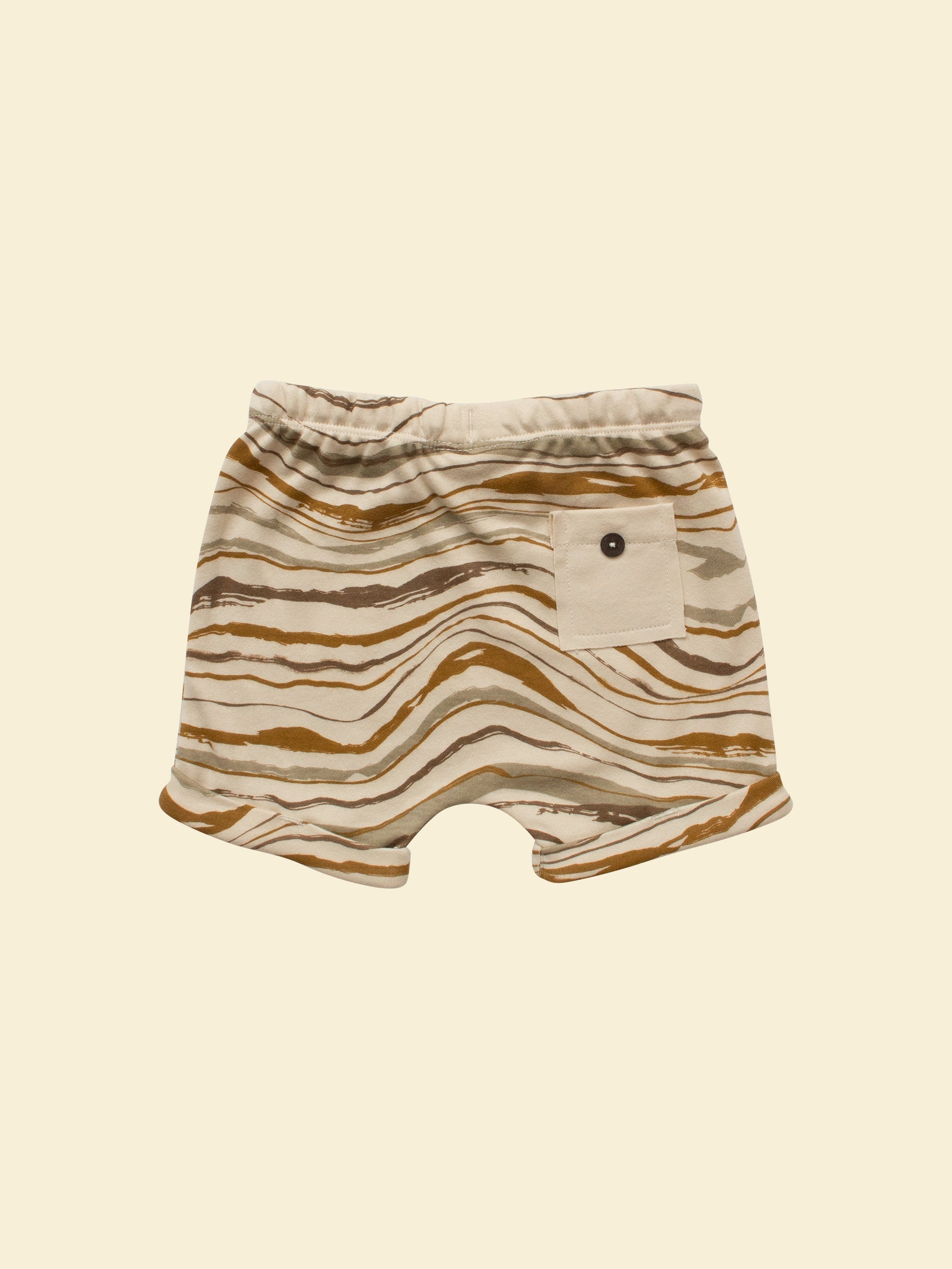 Cotton Summer Shorts - Wave (back)